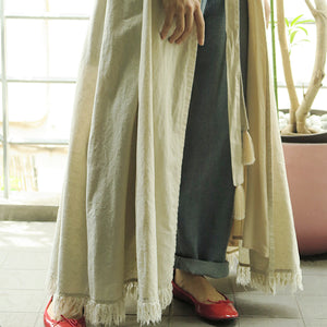 【SALE】MADROMY　2way linen dress (SAND BEIGE)