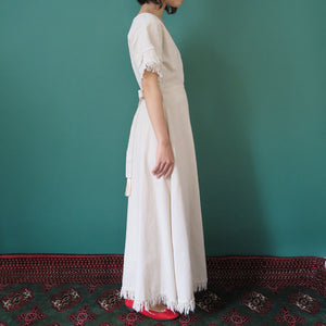 【SALE】MADROMY　2way linen dress (SAND BEIGE)