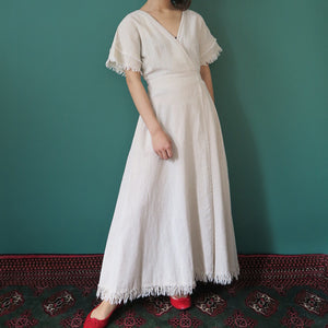 【SALE】MADROMY　2way linen dress (SAND BEIGE)