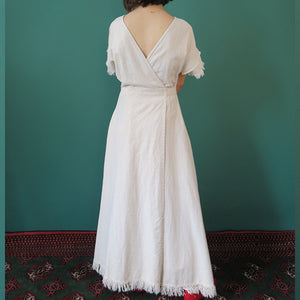 【SALE】MADROMY　2way linen dress (SAND BEIGE)